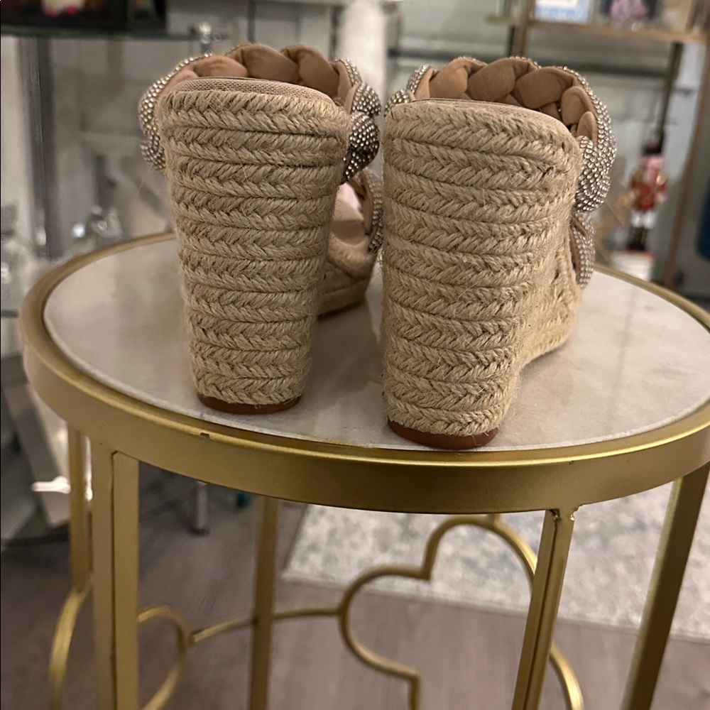 Steve Madden Sparkle Uzo Espadrille Wedge - Picture 4 of 6